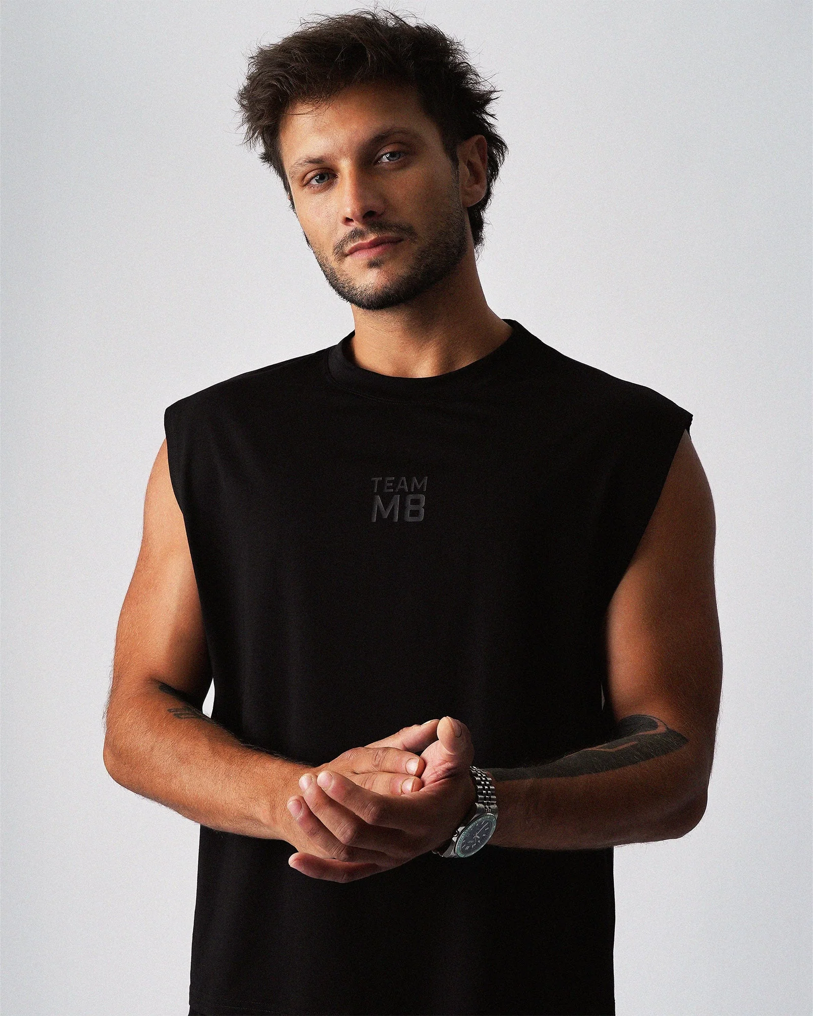 TEAMM8 Strike Box Muscle Tank 2.0. - Black - Image 4