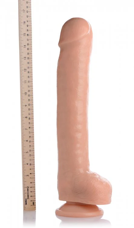 The Destroyer 16.5 Inch Dildo Flesh - Image 6