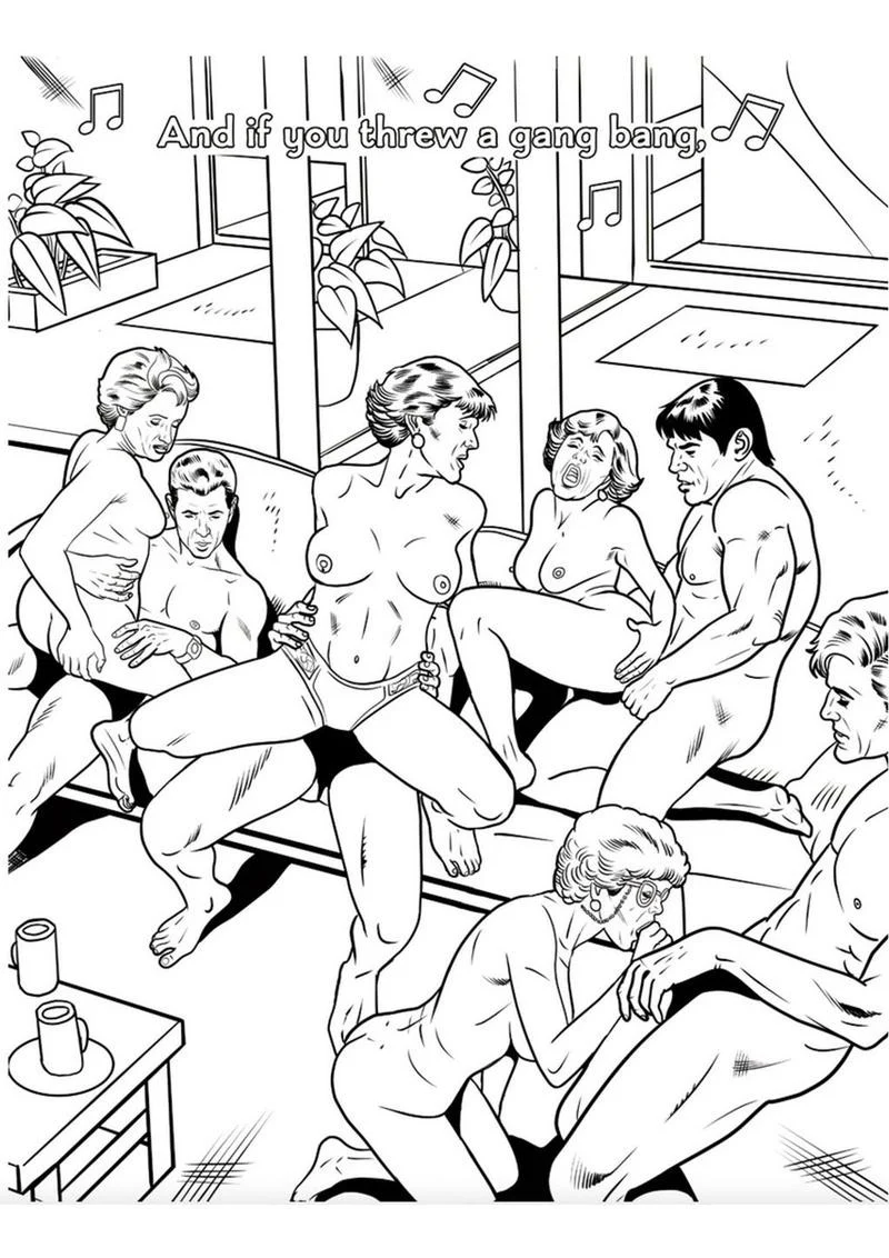 The Golden Gilfs Porn Parody Coloring Book - Image 2