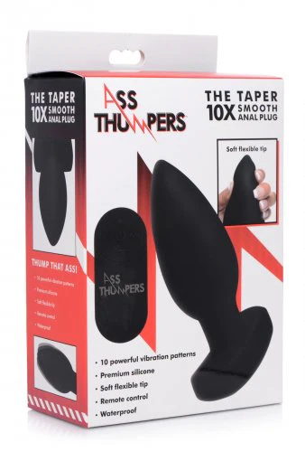 The Taper 10X Smooth Silicone Vibrating Butt Plug - Image 3