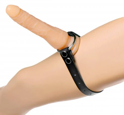 Thigh or Boot Leather Strap On Dildo Harness  by Strict Leather - Image 3
