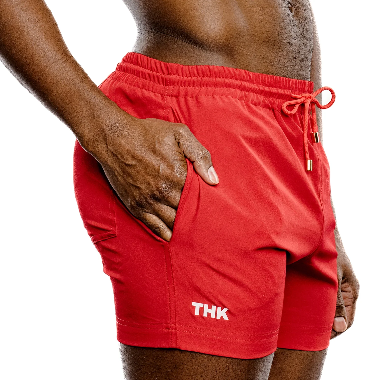 THK Red Swim Gym Short - Image 3