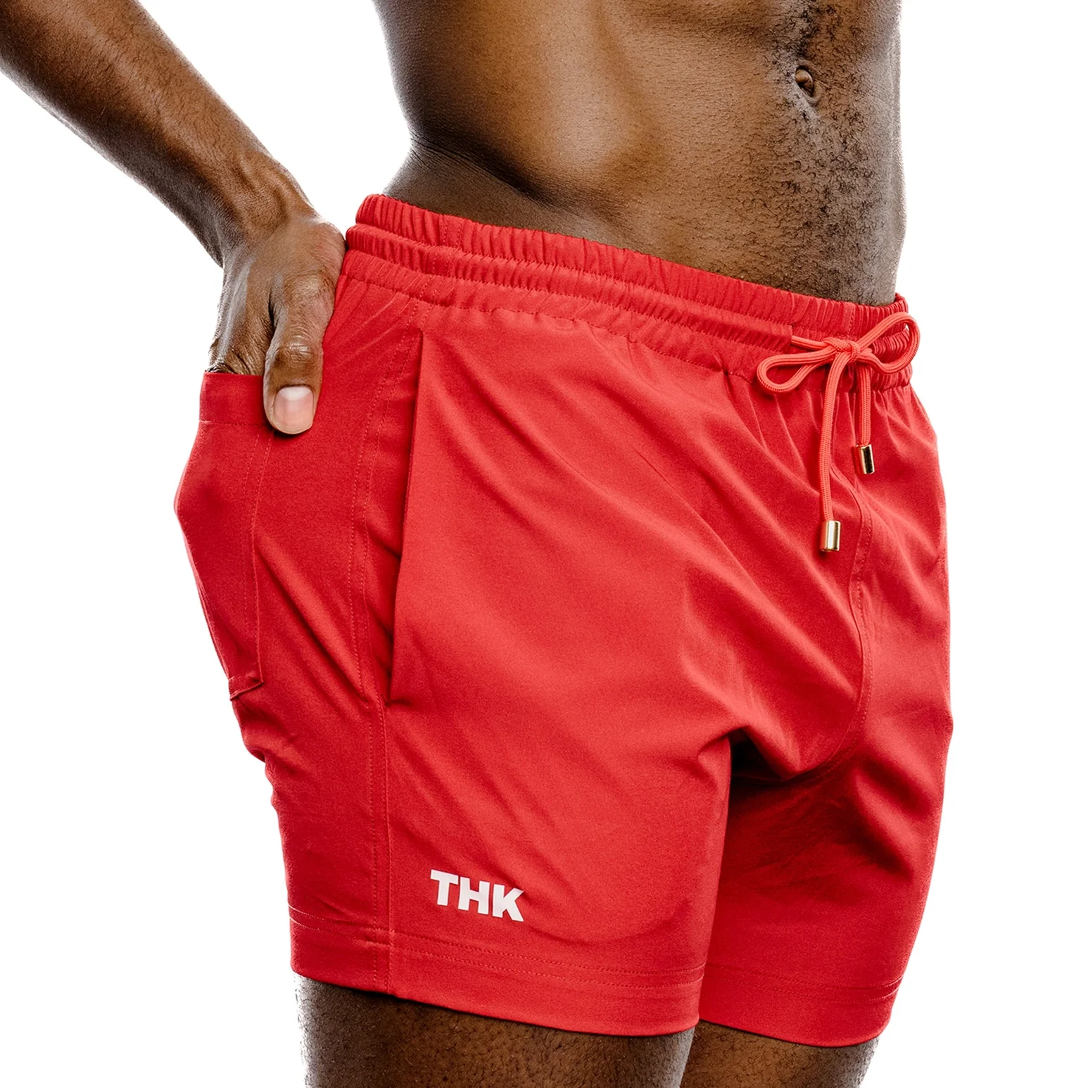 THK Red Swim Gym Short - Image 4