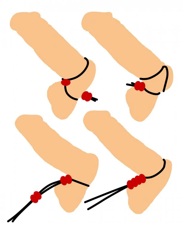 Tied Bolo Lasso Style Adjustable Cock Ring - Image 3