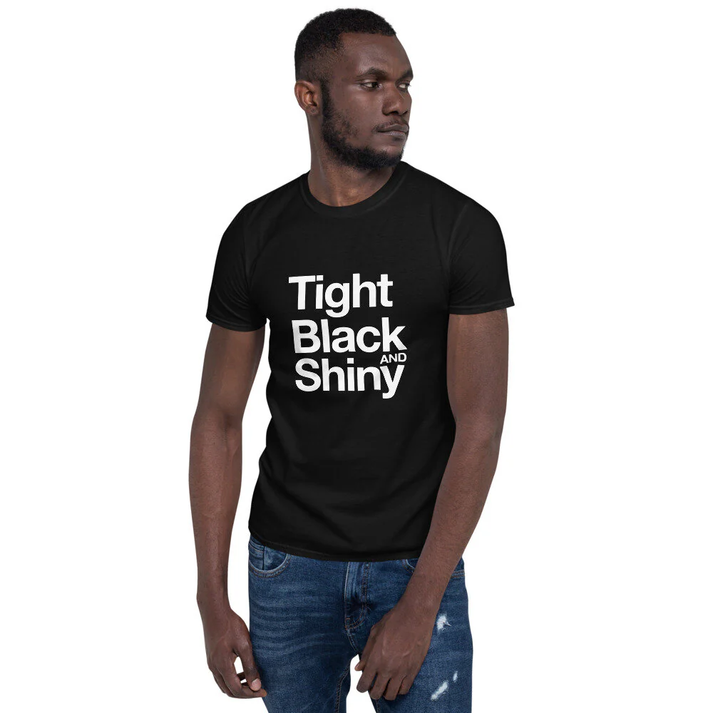 Tight Black and Shiny Tee by Peachy Kings - Image 2