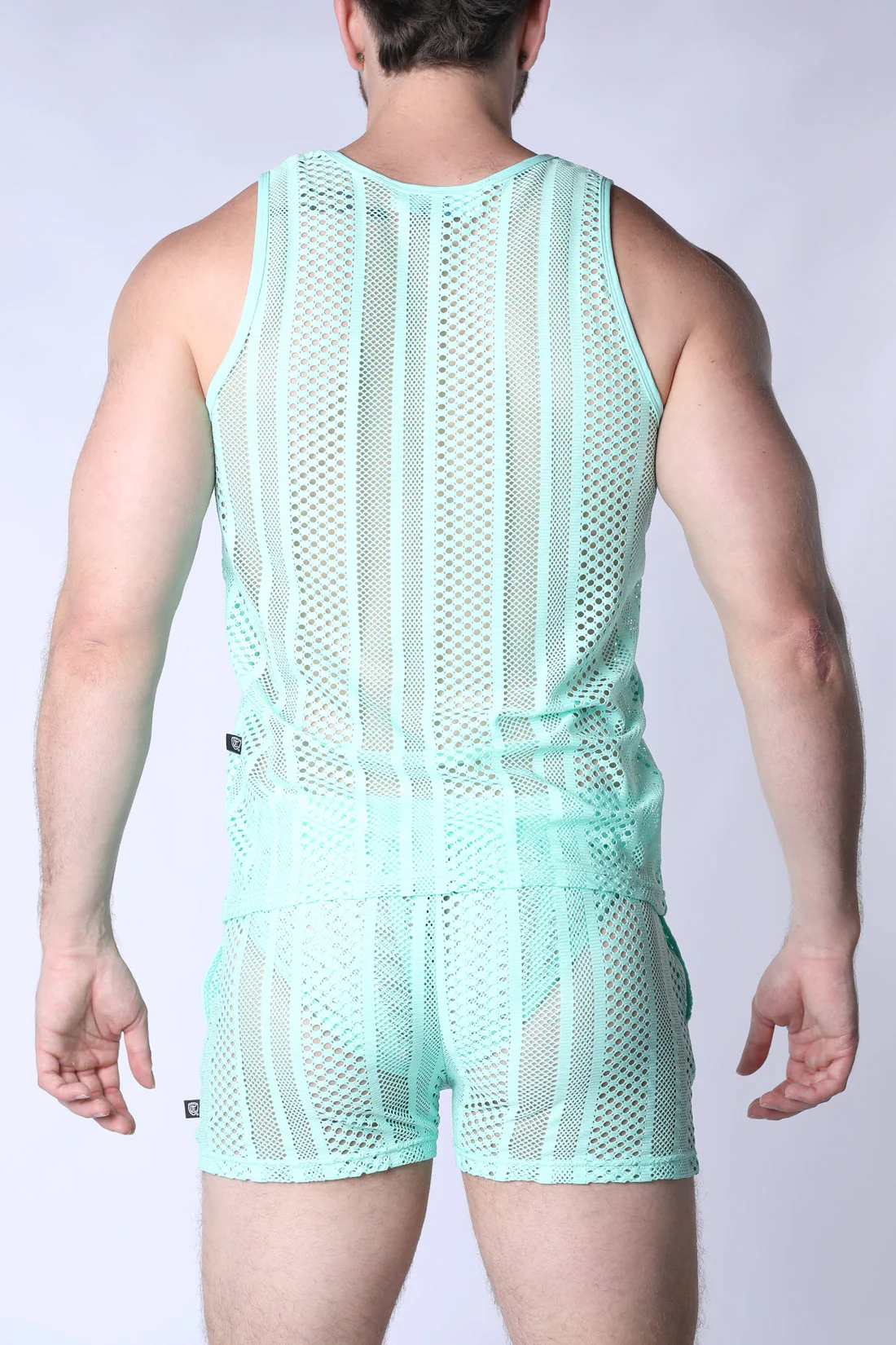 TIMOTEO Sicily Crochet Tank Top - Turquoise - Image 2