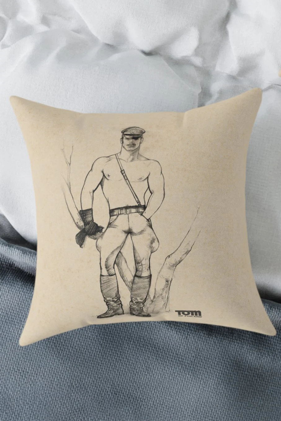 Tom of Finland Canvas Sketch Pillows- 3 designs - Image 7