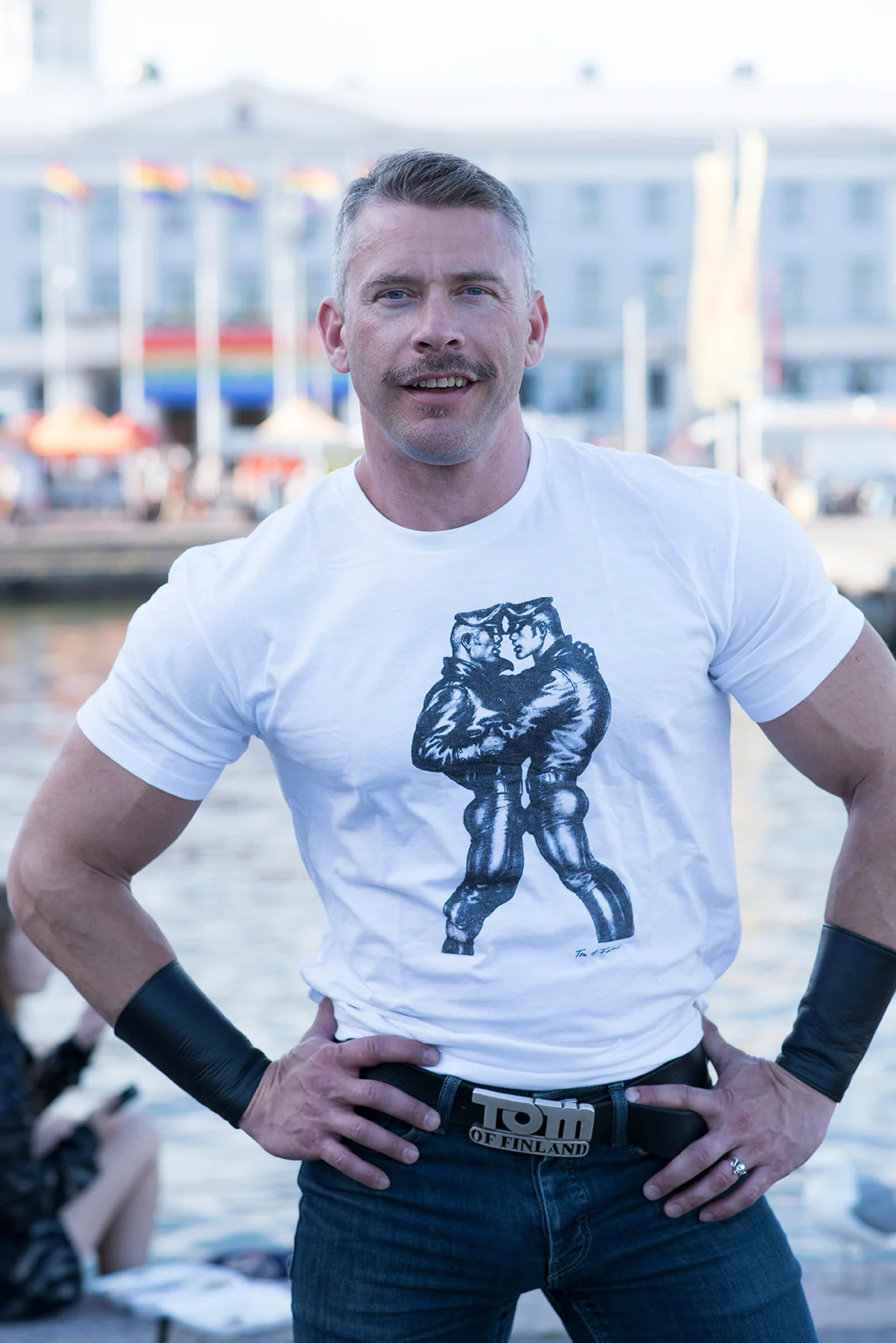 Leather Duo T-Shirt - Image 2