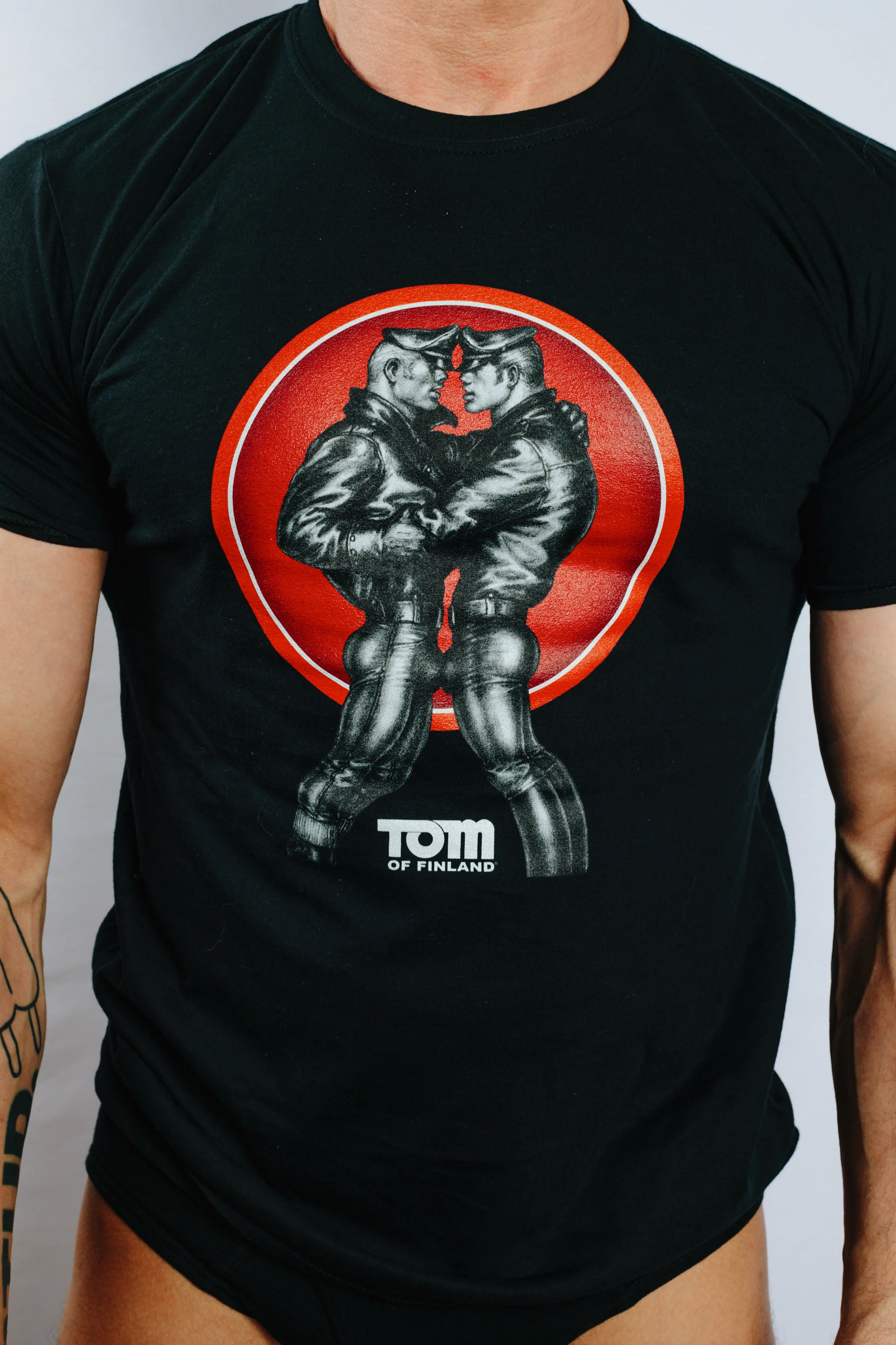 Tom of Finland Leather Duo Tee by Peachy Kings - Image 10