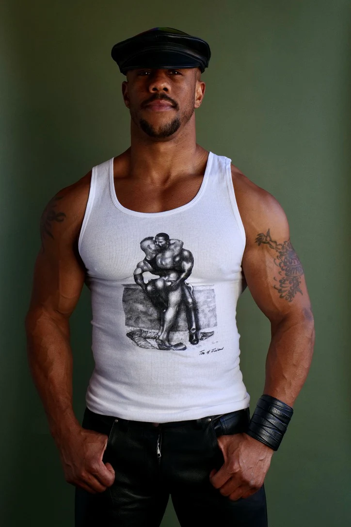 Tom of Finland PASSION Ribbed Tank White - Image 4