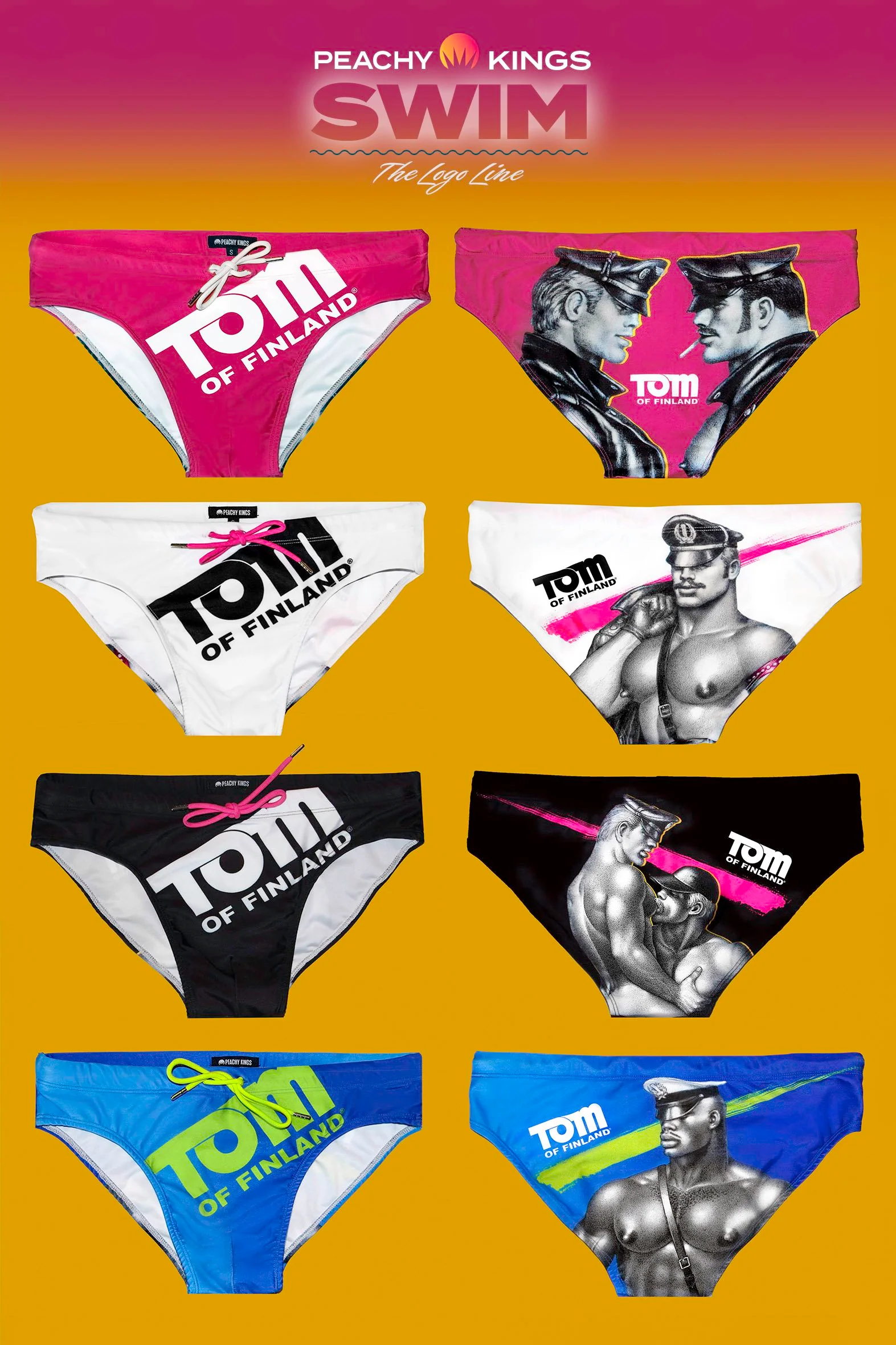 Tom of Finland PINK LOGO Swim Brief - Image 5