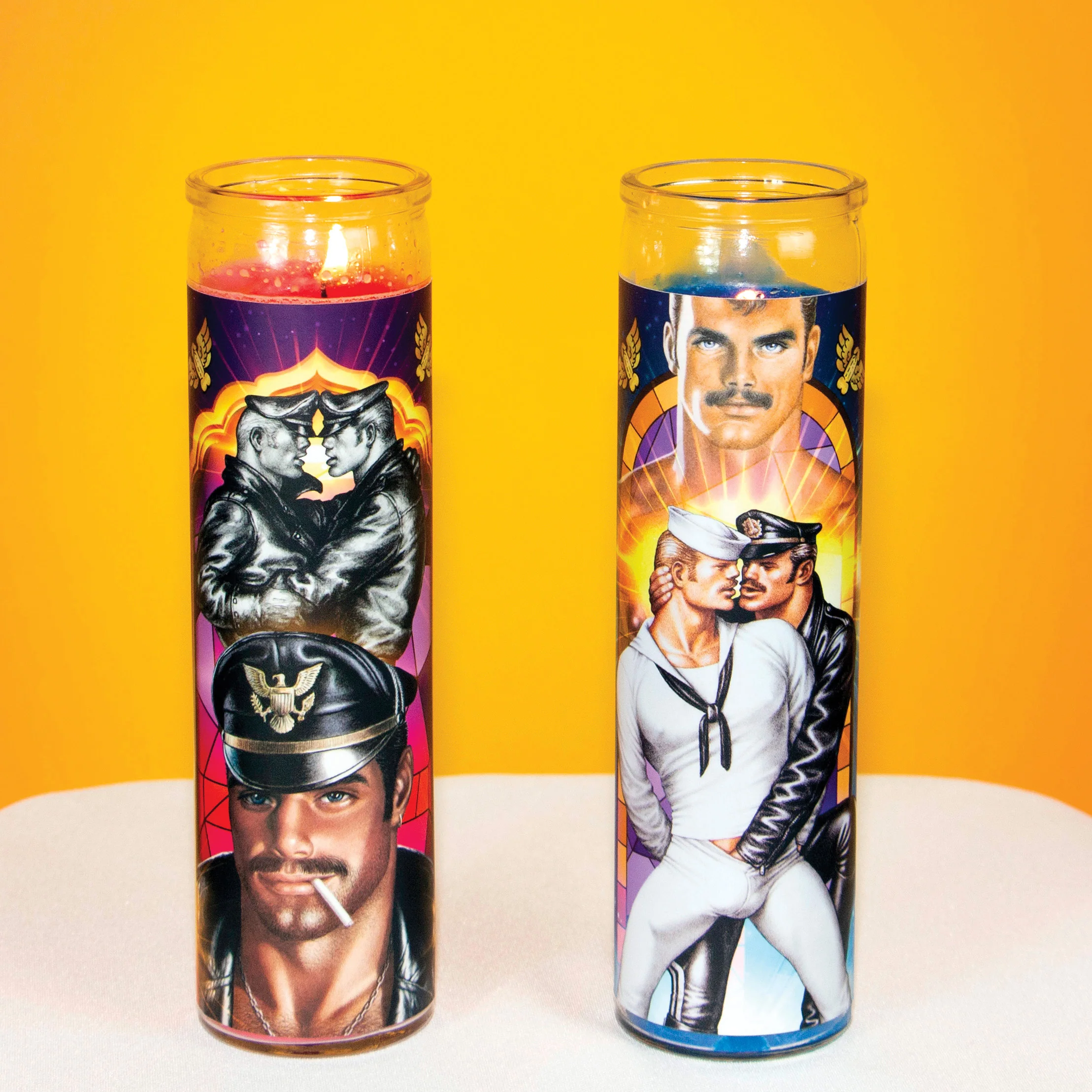 Tom of Finland "SAINT LEATHERMAN" Prayer Candle by Peachy Kings - Image 4