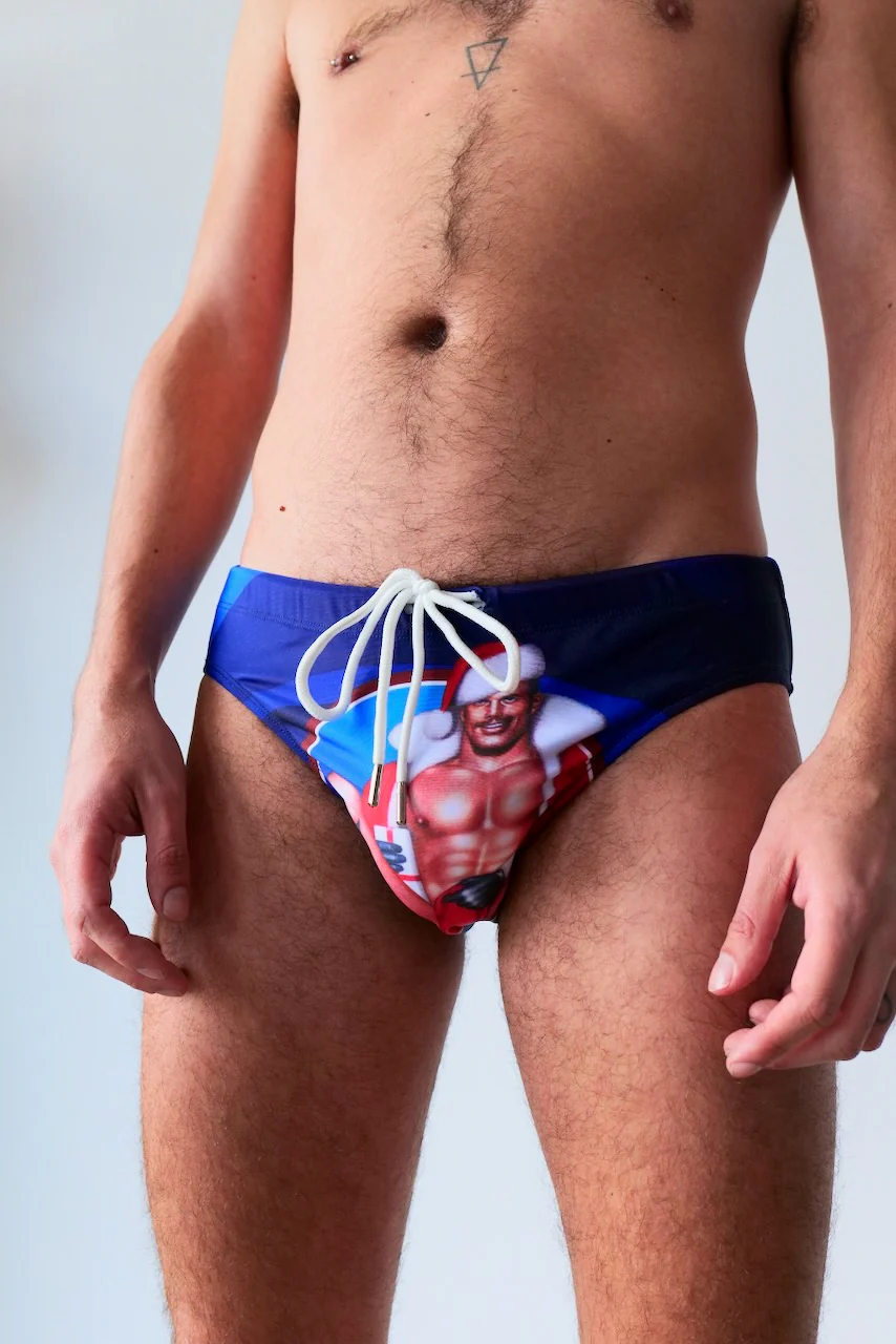 Tom of Finland SANTA Swim Brief by Peachy Kings - Image 3