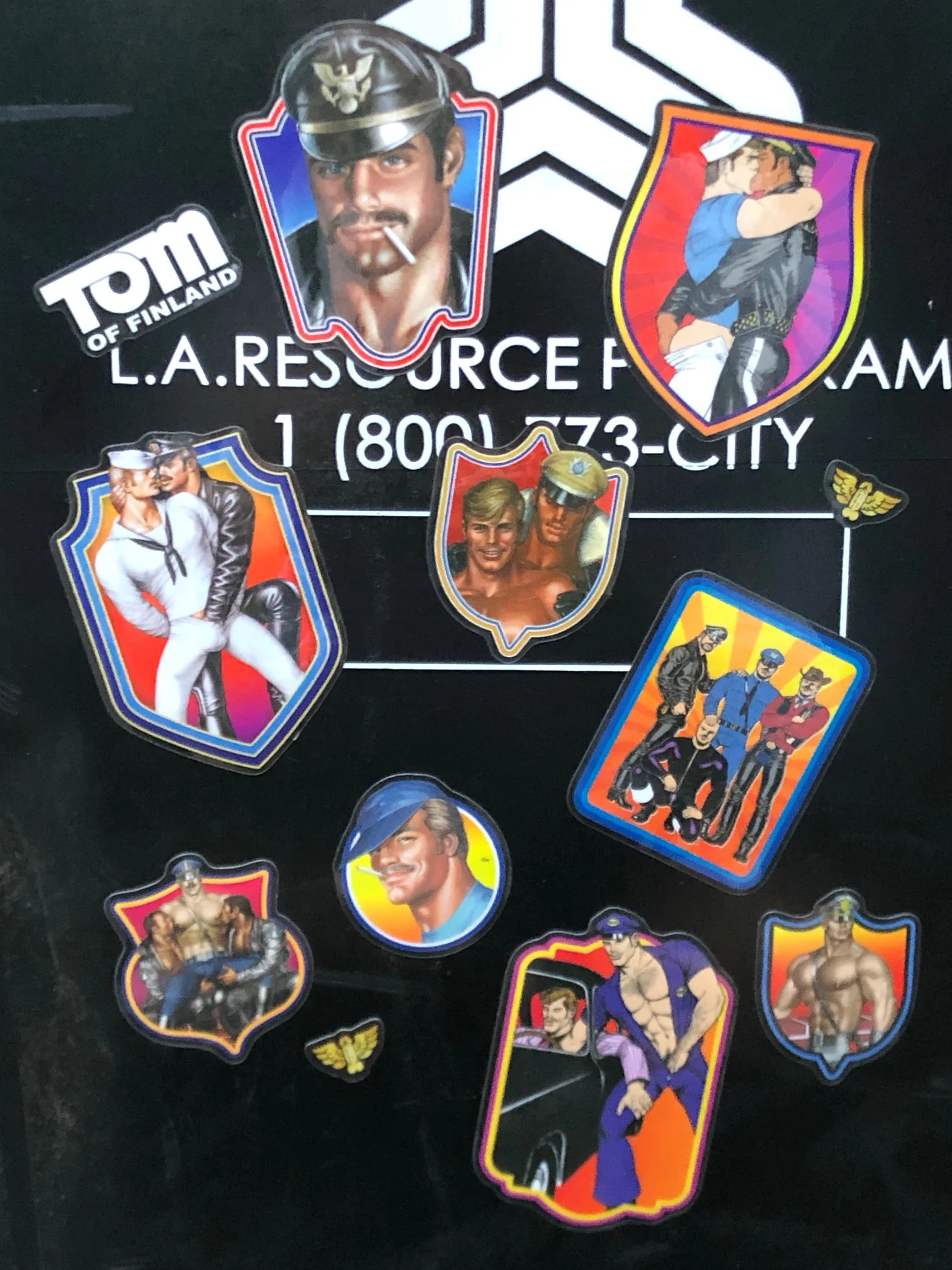 Tom of Finland Stickers by Kweer Cards