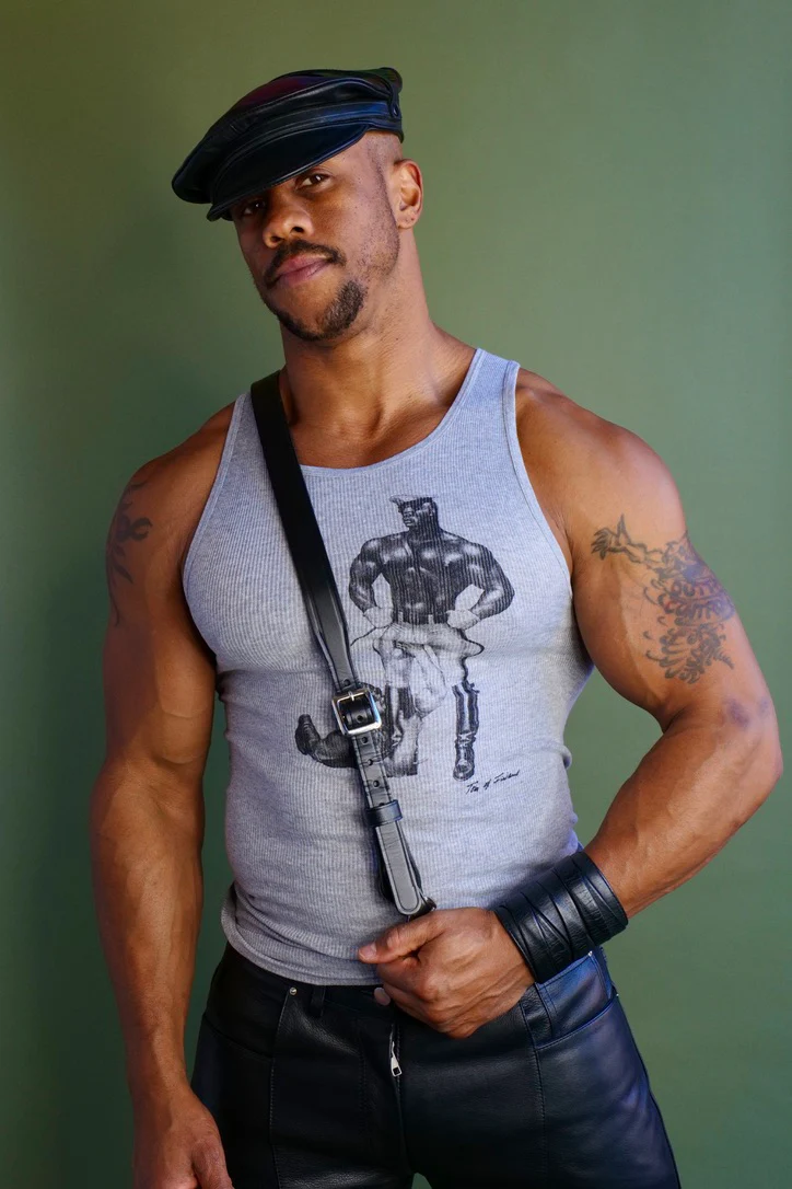 Tom of Finland WORSHIP Ribbed Tank Grey - Image 4