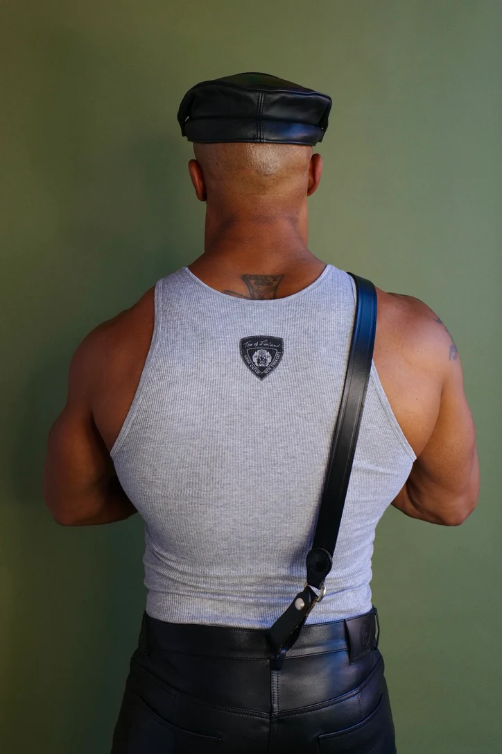 Tom of Finland WORSHIP Ribbed Tank Grey - Image 5