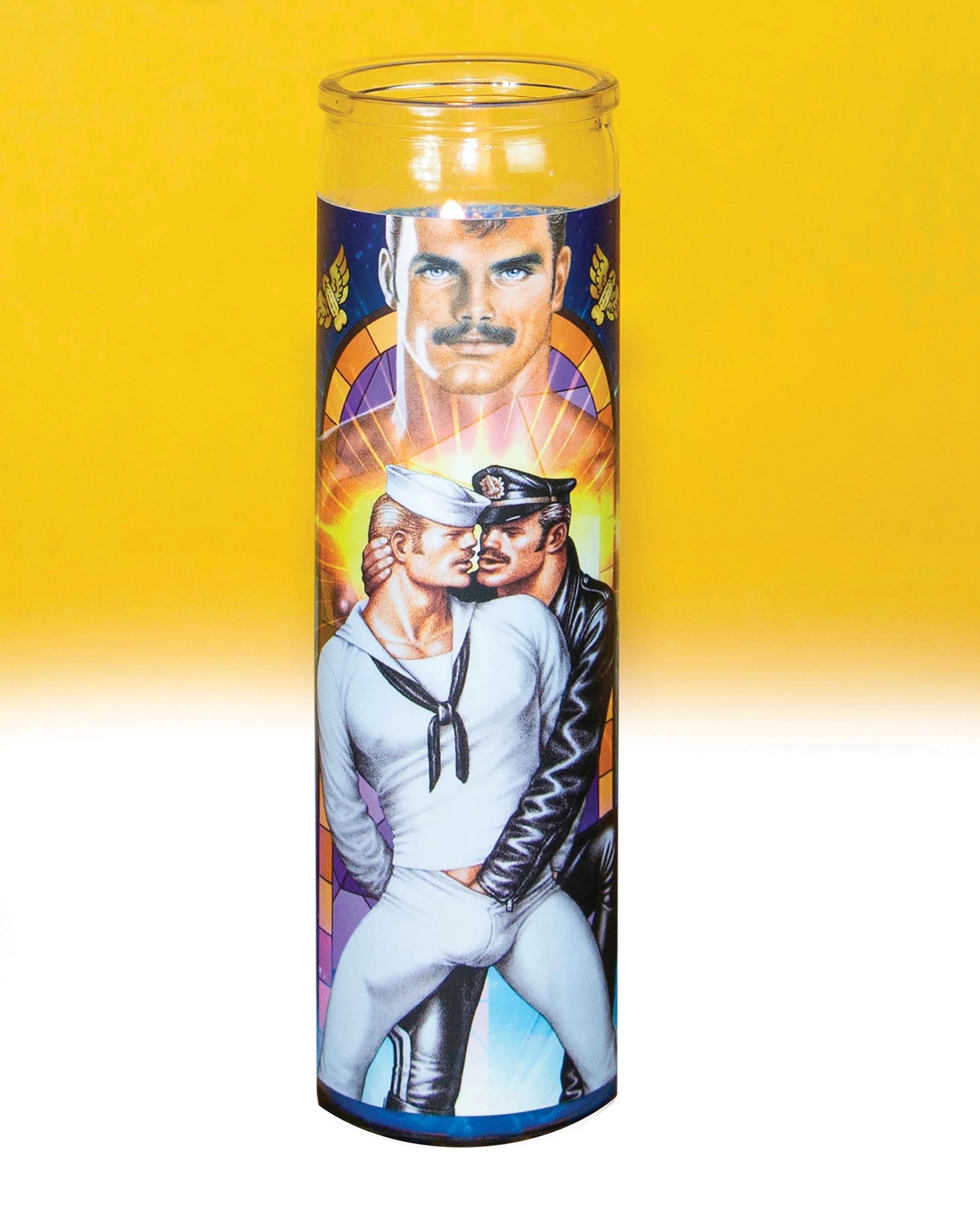 Tom of Finland "SAINT SLUTTY SAILOR " Prayer Candle by Peachy Kings - Image 2