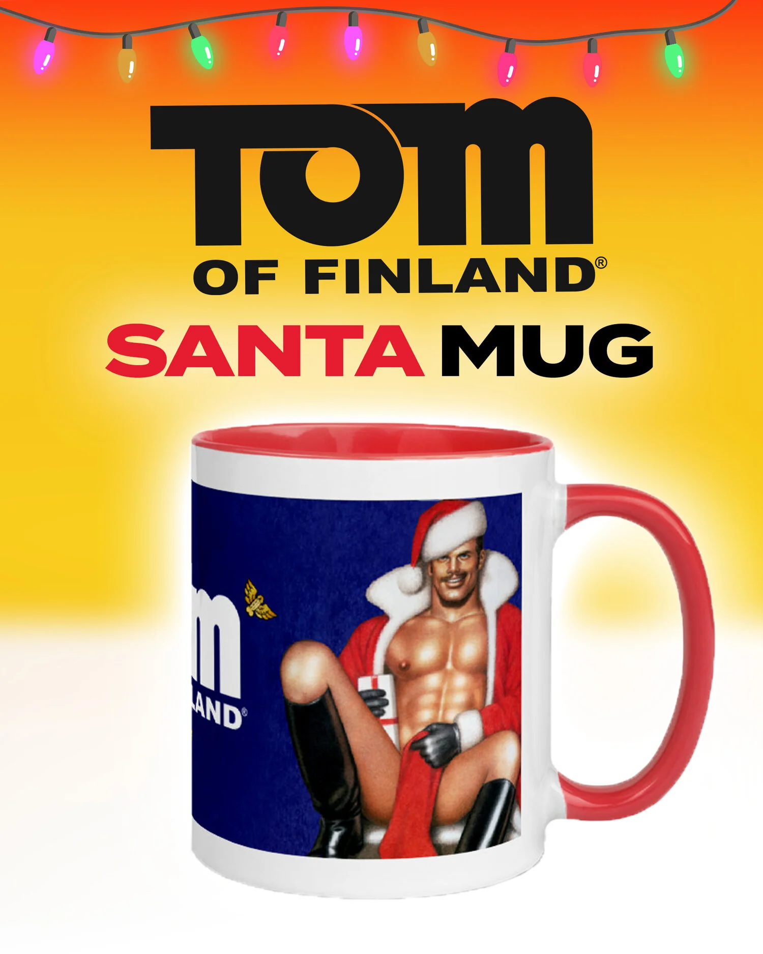 Tom of Finland XMAS Coffee Mug by Peachy Kings - Image 15