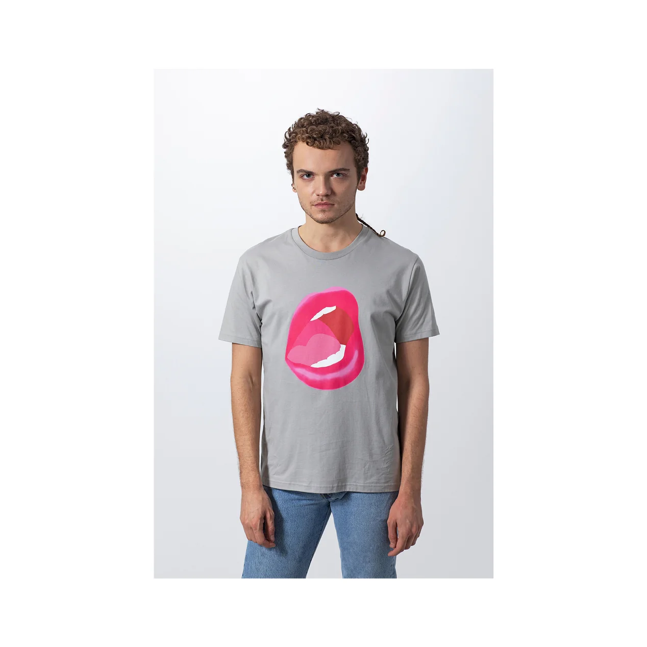 Tom Wesselmann Mouth #7 T-Shirt - Gray - Image 2