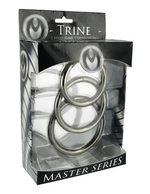 Trine Steel Ring Collection - Image 5