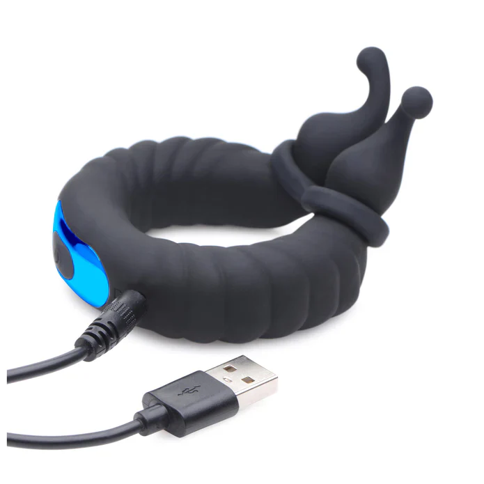 Trinty Vibes 10X Cobra Dual Stimulation Silicone Cock Ring - Image 6