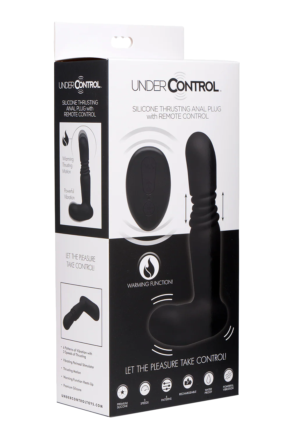Under Control Silicone Thrusting Anal Plug with Remote Control - Image 2