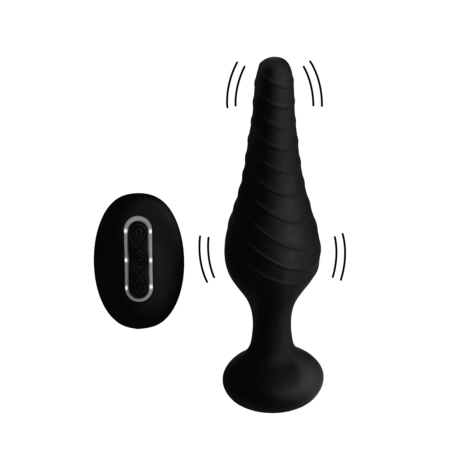 Under Control Silicone Vibrating Anal Plug with Remote Control - Image 6