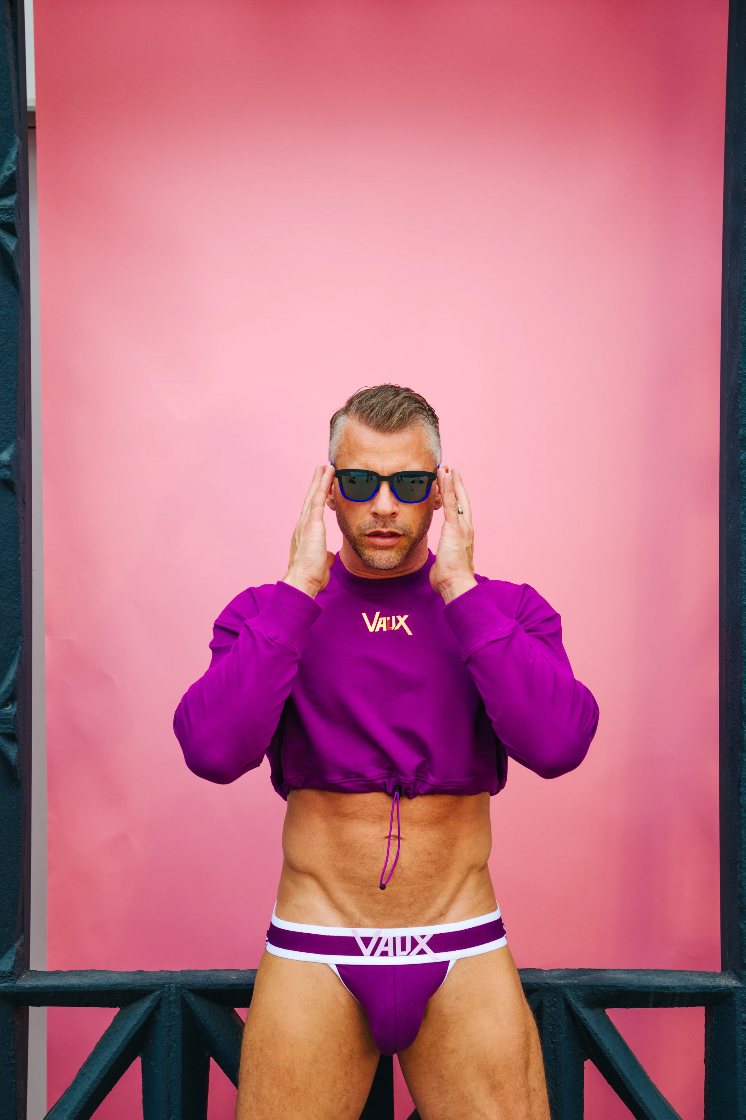 VAUX COTTON CANDY CROPPED TOP BY CELLBLOCK13 - Purple - Image 7