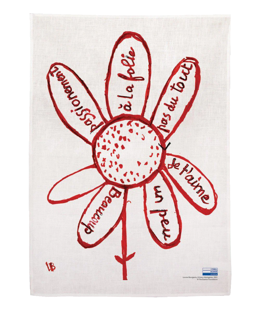 Virtues theologales Linen Tea Towel by Louise Bourgeois x Third Drawer Down - Image 2