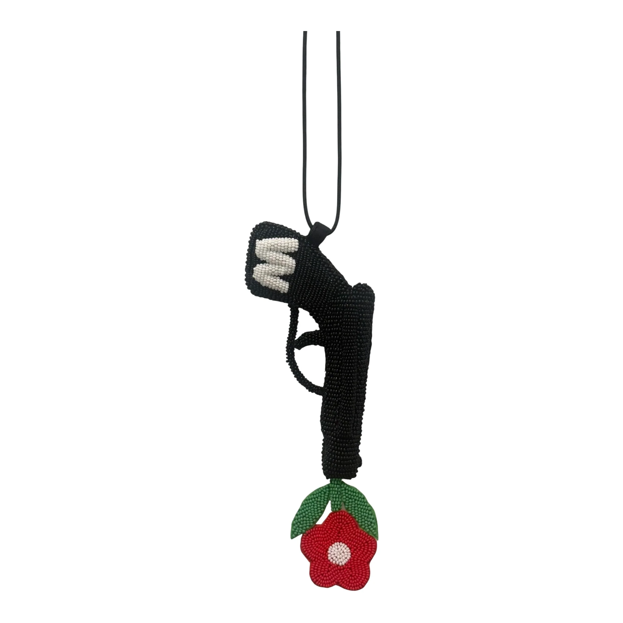 Walter Van Beirendonck peace Gun Necklace -Black - Image 2