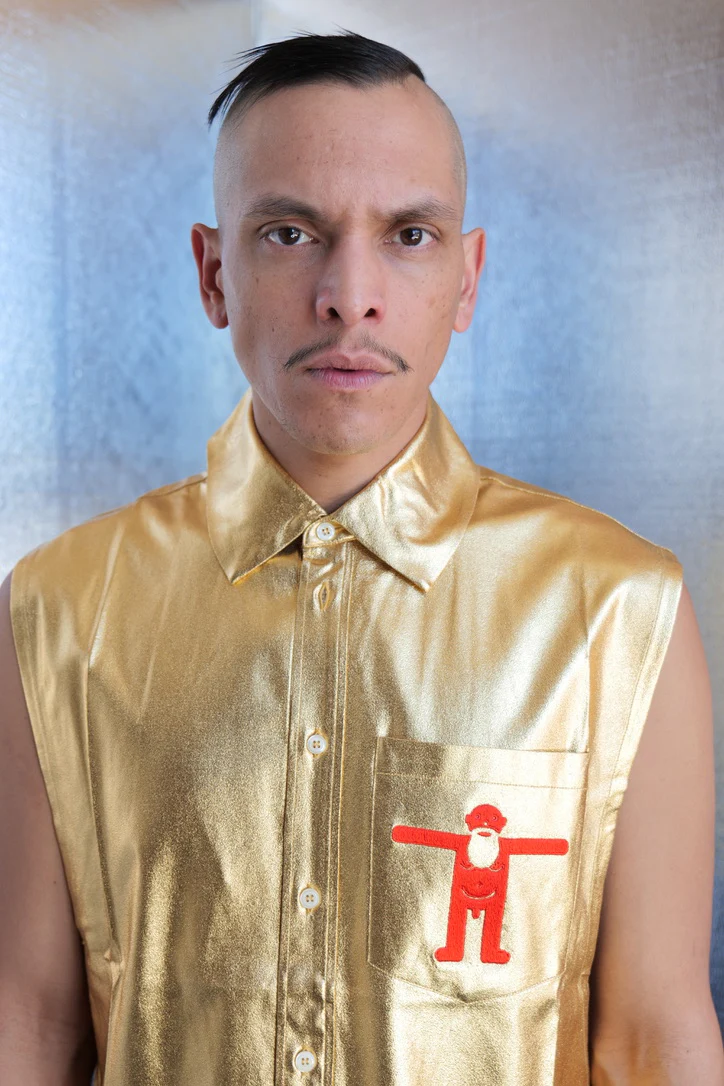 WALTER VAN BERIENDONCK SS23 UFO SHIRT GOLD - Image 3