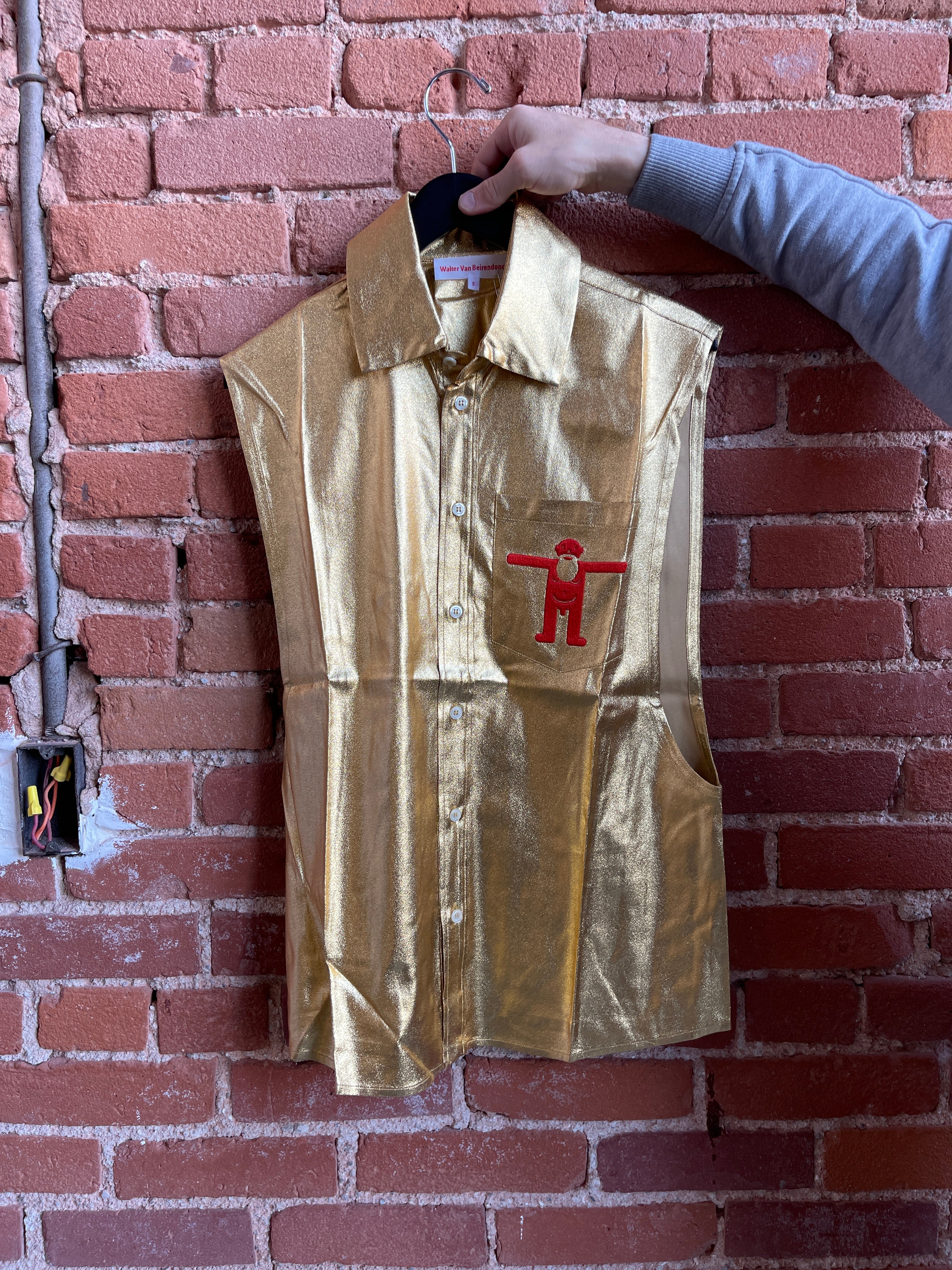 WALTER VAN BERIENDONCK SS23 UFO SHIRT GOLD - Image 5