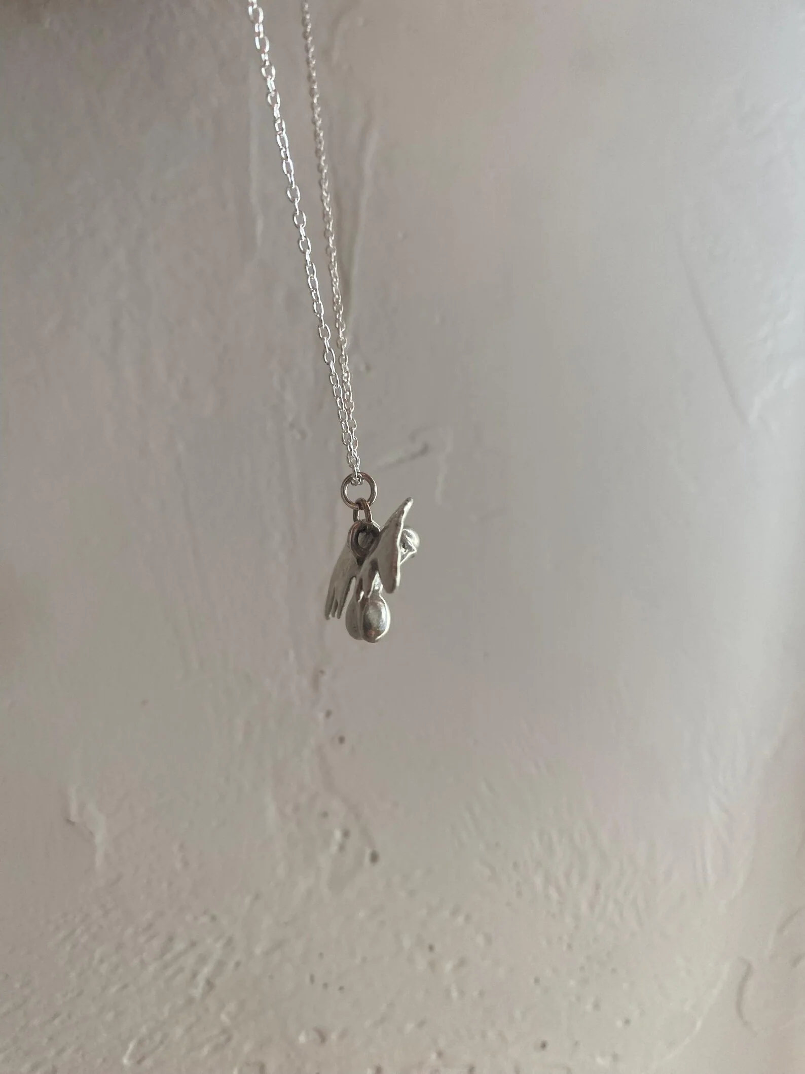 Winged Penis Charm Necklace in Silver by Gilty Boy - Image 3