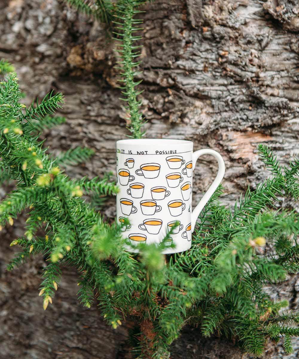 You Cannot Drink Too Much Tea Mug by David Shrigley x Third Drawer Down - Image 3